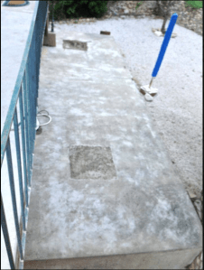 Under detta trista finns den gamla "vinfabriken"...