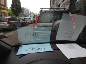 Väntar på att få köra ombord