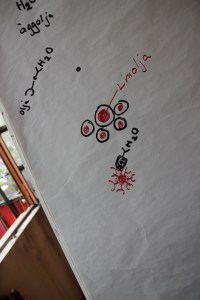 linolje- och äggmolekyler...