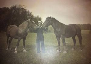 Farbror Ingvald med Romulus och Remus