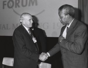 Nelson Mandela och F.W deKlerk 1992