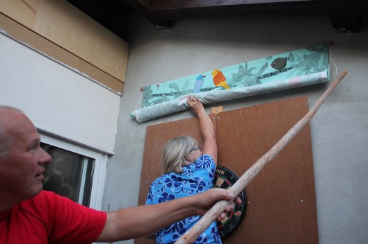 Det riggas för pilkastning