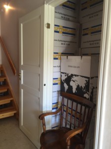 Ganska fullt i det stora källarförrådet...